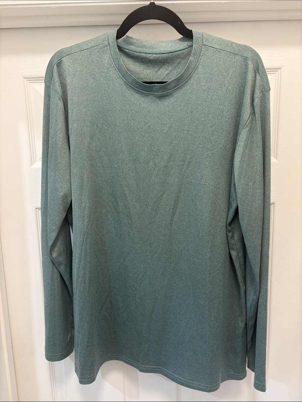 Men's Long-Sleeve Crew Neck Sun Shirt - Seafoam Green